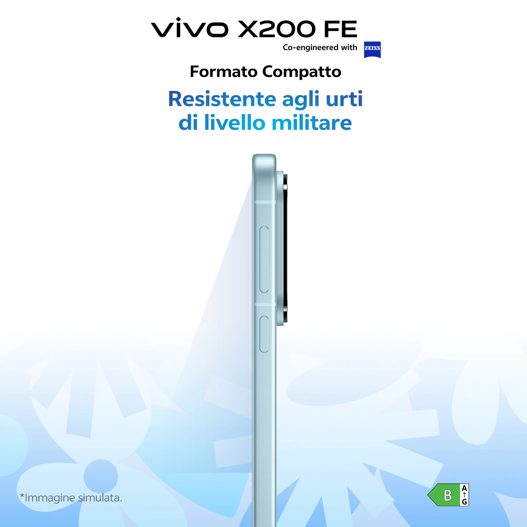 Vivo X200FE 5G, Teléfono con Cámara ZEISS, Lente Teleobjetivo de 50MP, Pantalla Master Color de 6.31 «, 12 + 12GB de RAM, 512GB de ROM, Dimensity 9300+, IP68 + IP69, Batería de 6500mAh, Carga Rápida de 90W, NFC 7