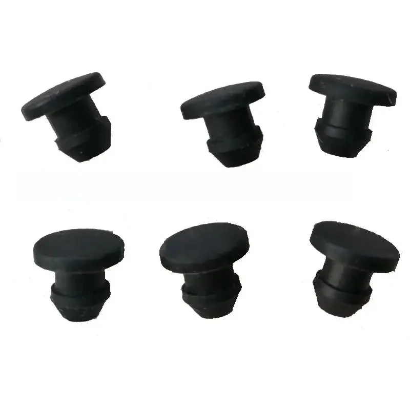 Bouchons en caoutchouc silicone noir massif de type T, diamètre 2.5, 3, 4, 4.5, 6, 6.5, 7, 9.5-50.6mm, à clipser, pour couvercle de prise, joint d'étanchéité, obturateur d'extrémité