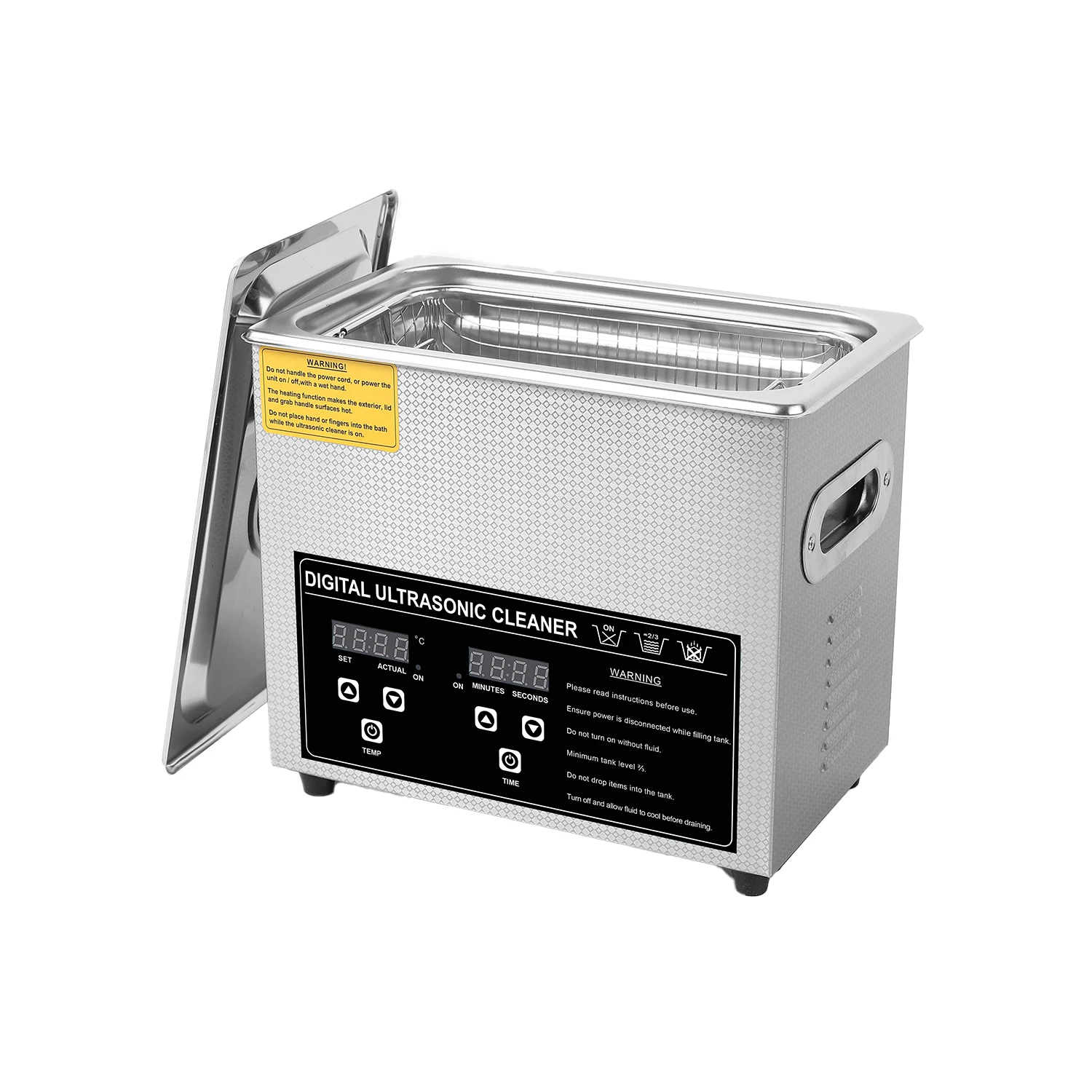 2L 3L pulitore ad ultrasuoni in acciaio inox portatile riscaldato pulizia lavatrice ad ultrasuoni