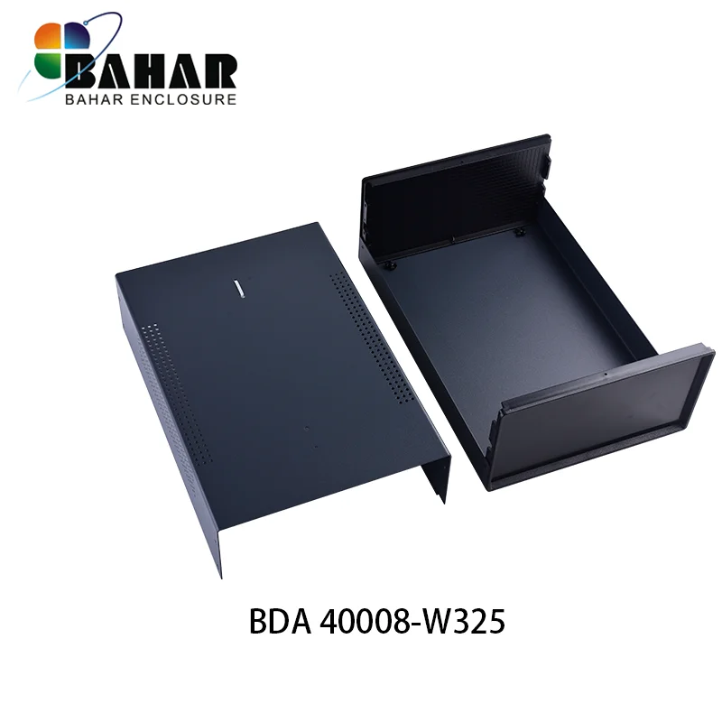 Bahar Enclosure Iron Case Wire Connection Box Metal Instrument Case Project Housing For Electronics Battery Box BDA40008-W325