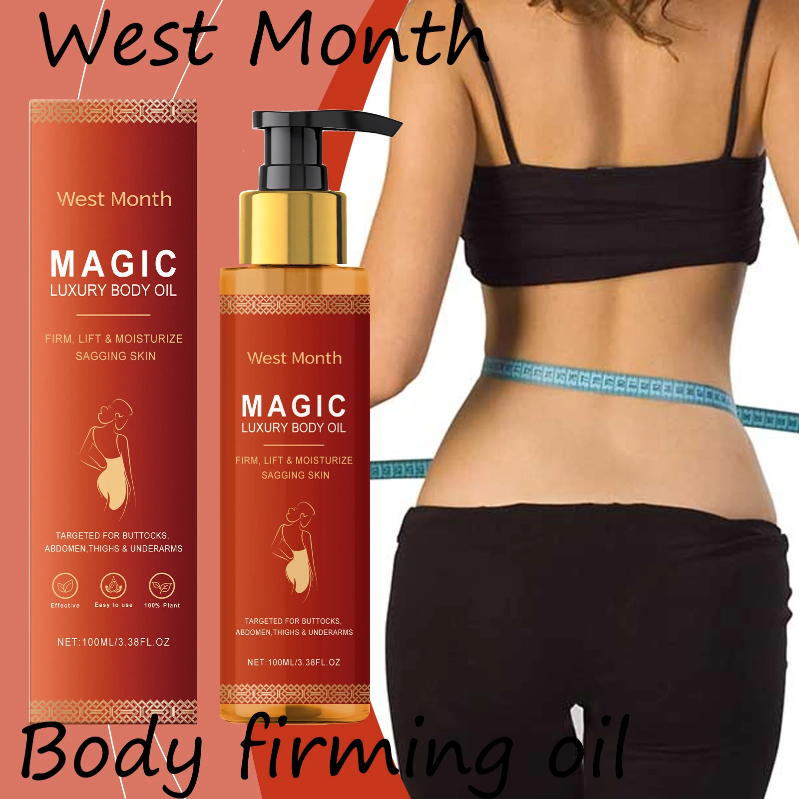 

Smoothing Body Oil Enhance Skin Elasticity Daily Nourishing Reduce Druness Improve Roughness Firming Body Essential Oil