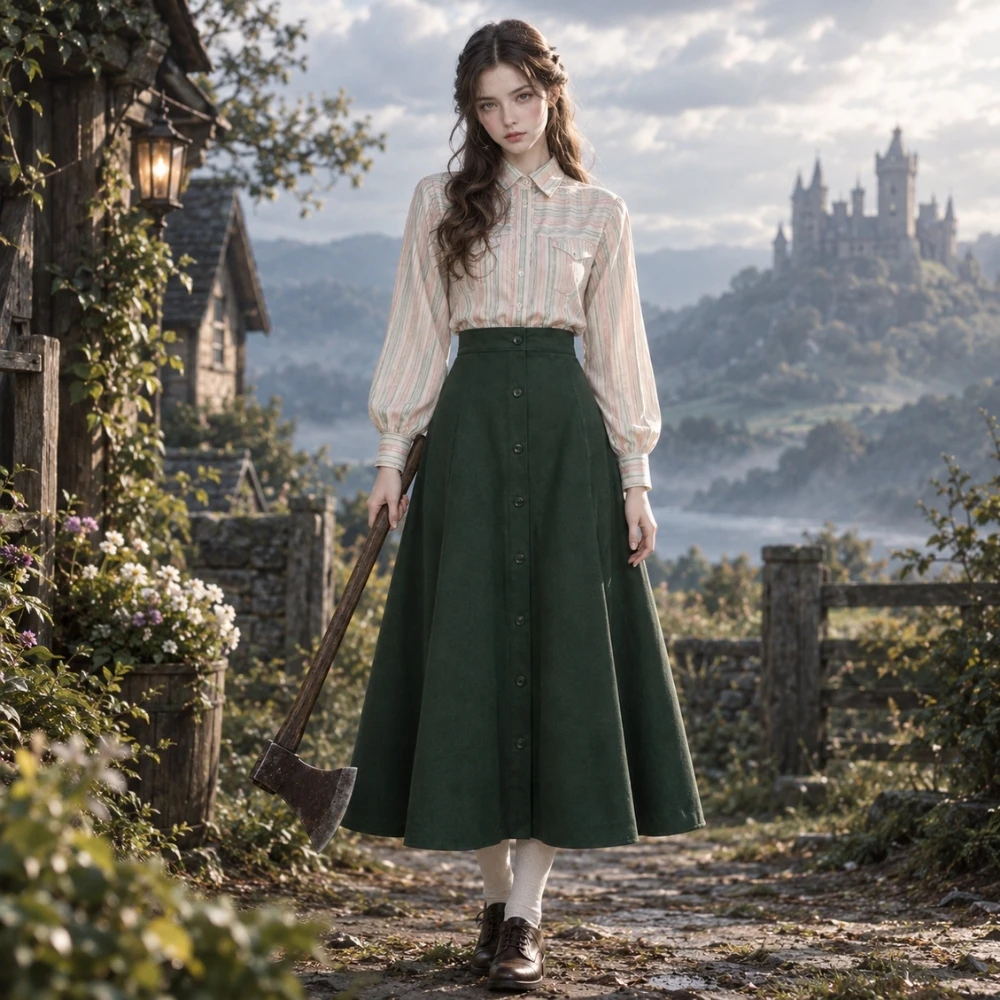 Carrie Cosplay Costume for Adult Women Shirts Skirt Horror Movie Roleplay Retro Outfits Halloween Carnival Party Costumes