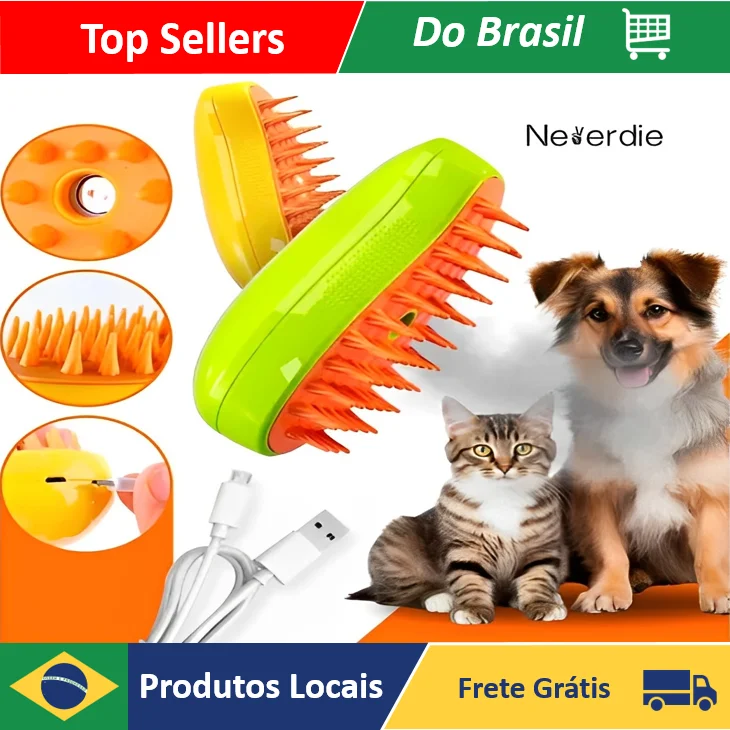 3 In 1 Cat's Vapor Brush-Massage Brush-Hair Remover-Pet Comb-Neverdie Store