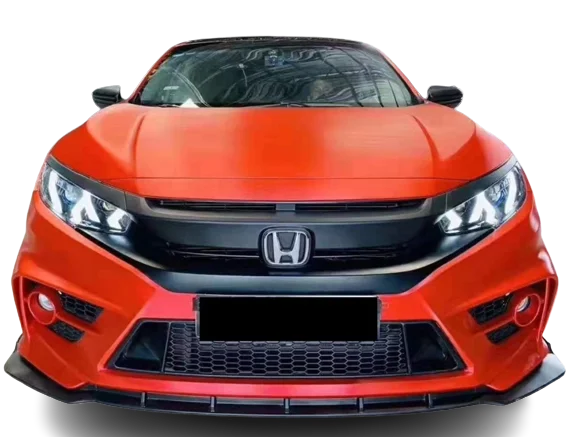 Honda Civic Fc450 For 2017-2021 Bumper Front Lip 3 Piece Civic Fc450 Front Bumper Lip Splitter Front Bumper Spoiler