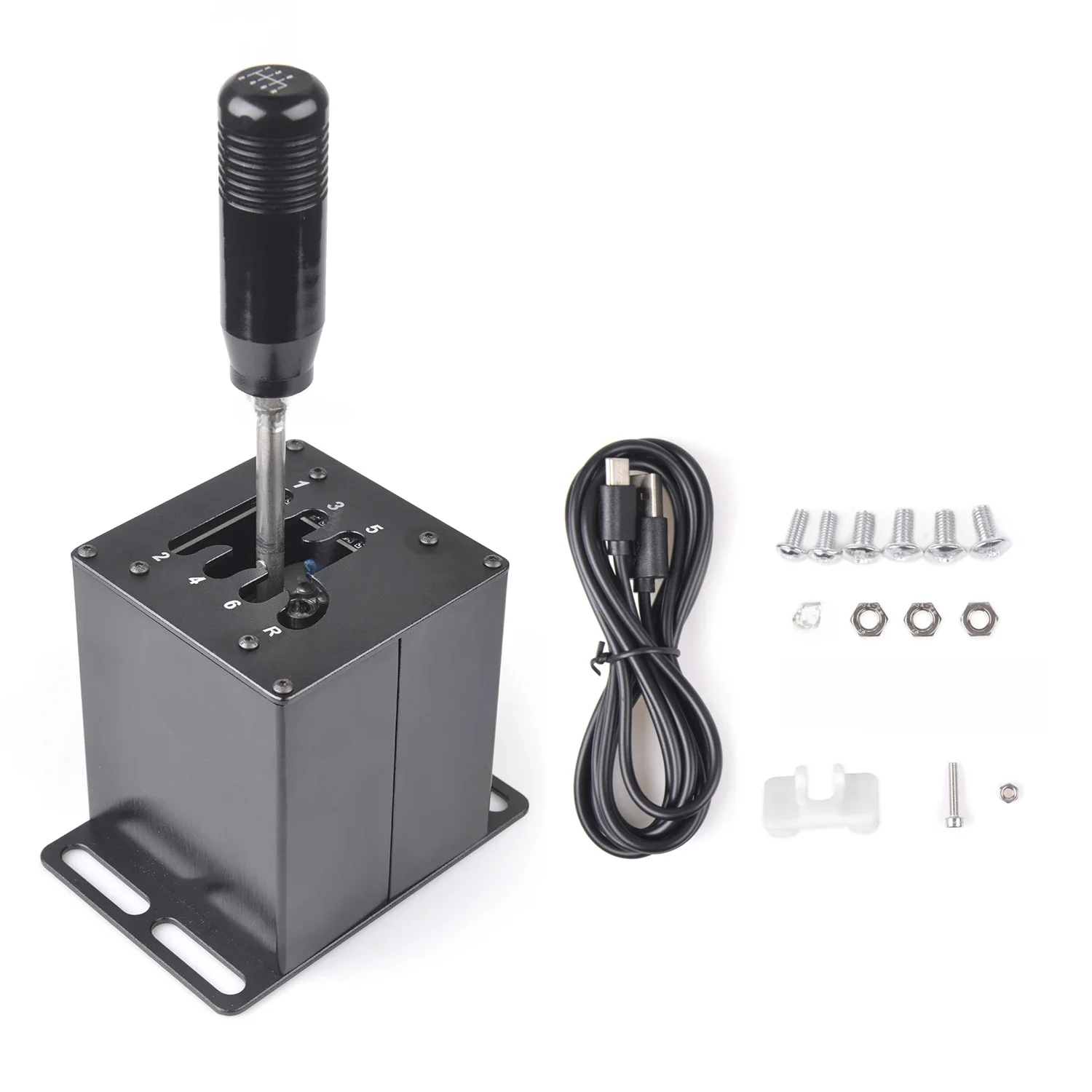 PC USB H Gear Shifter dla Logitech G27 G29 G25 G920 dla Thrustmaster T300RS/GT Shift Knob ETS2 Simracing Racing Game Straight — zdjęcie 2