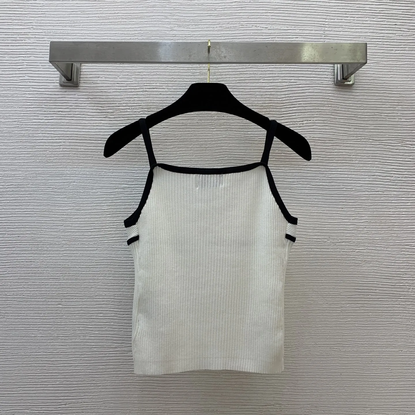 

2025 Spring/Summer New Women's Slimming Elastic Knitted Tank Top
