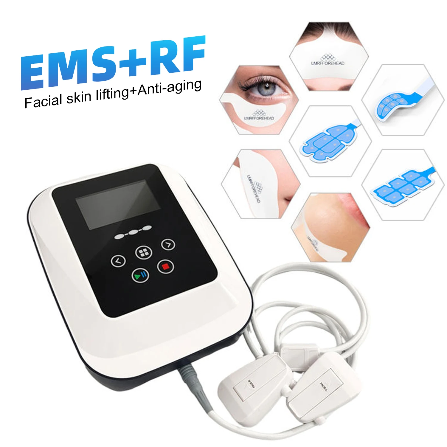 

Professional EMS+RF Facial Lifting Muscle Stimulation Facial Electrostimulation Whole Face Pad Facelift Rf EMS Analysis