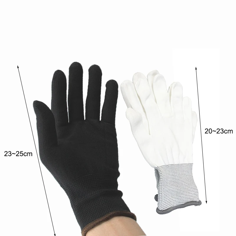 TOFAR Antistatische Auto-Vinyl-Verpackungshandschuhe, Fenstertönung, Autoaufkleber, Abziehbilder, Film, Tapetenanwendung, Arbeitshandschuhe, Nylon – Detail 2