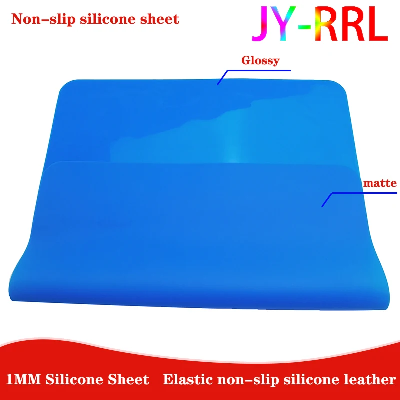 

Blue Silicone Sheet 1MM Silicone Plate Shock-Absorbing Foot Pad Rubber Non-Slip Buffer Foot Pad Glossy Silicone Sheet