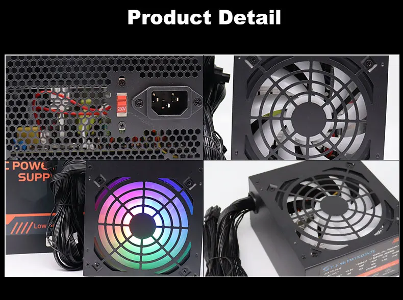 Fonte 500w PSU12V PC-Stromquellen für Büro 500W 24pin ATX Computer-Netzteil PSU 500W PC Gaming Power PC Gamer Quellenspiel – Detail 7
