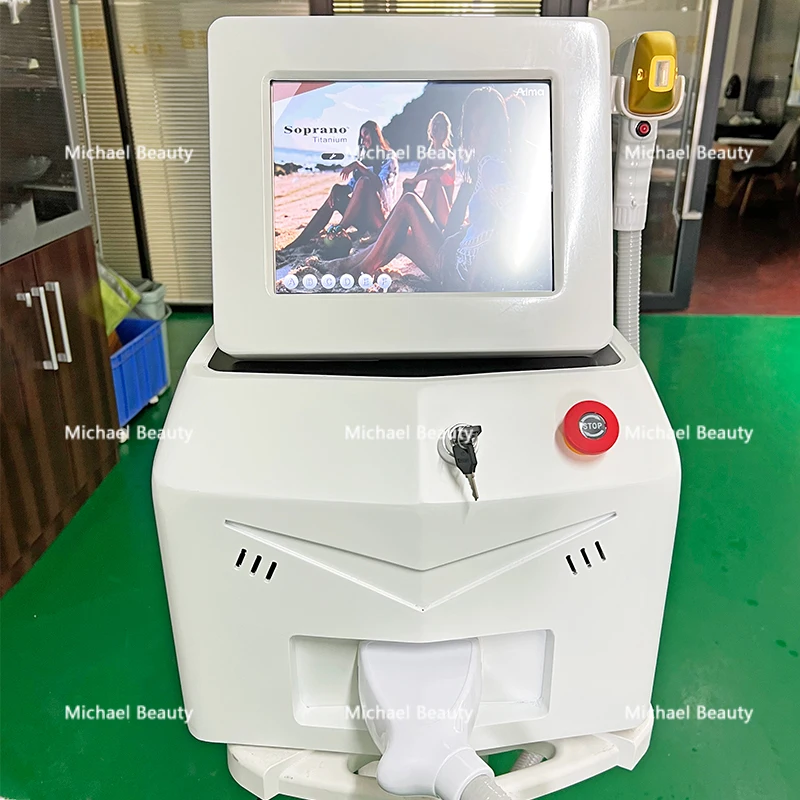 

Безболезненная диодная машина для удаления волос 808 нм всего тела, машина для салона красоты, машина для удаления волос для женщин и мужчин, безболезненный уход за кожей