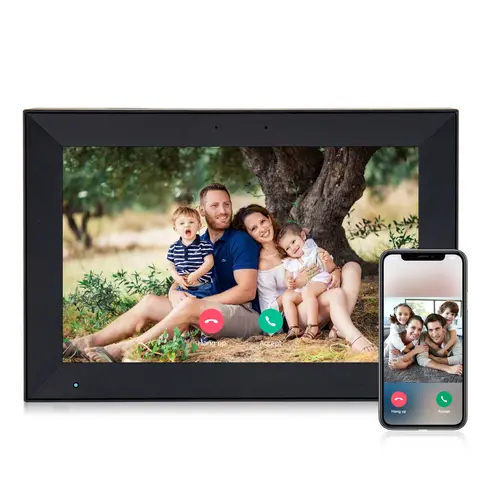 Cadre photo numérique intelligent avec écran tactile HD, cadre photo, WiFi, 2025x10.1 IPS, 1280 pouces, 32 Go de stockage, PF1006, 800
