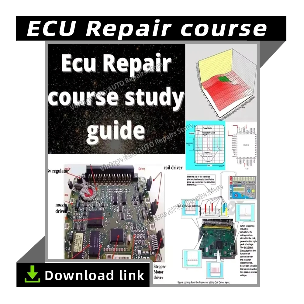 

ECU Repair Course Study Guide PDF File ECU Basic Teaching EPROM TEST Progranmming Car Diagnostic Learn Digital Central Simulator