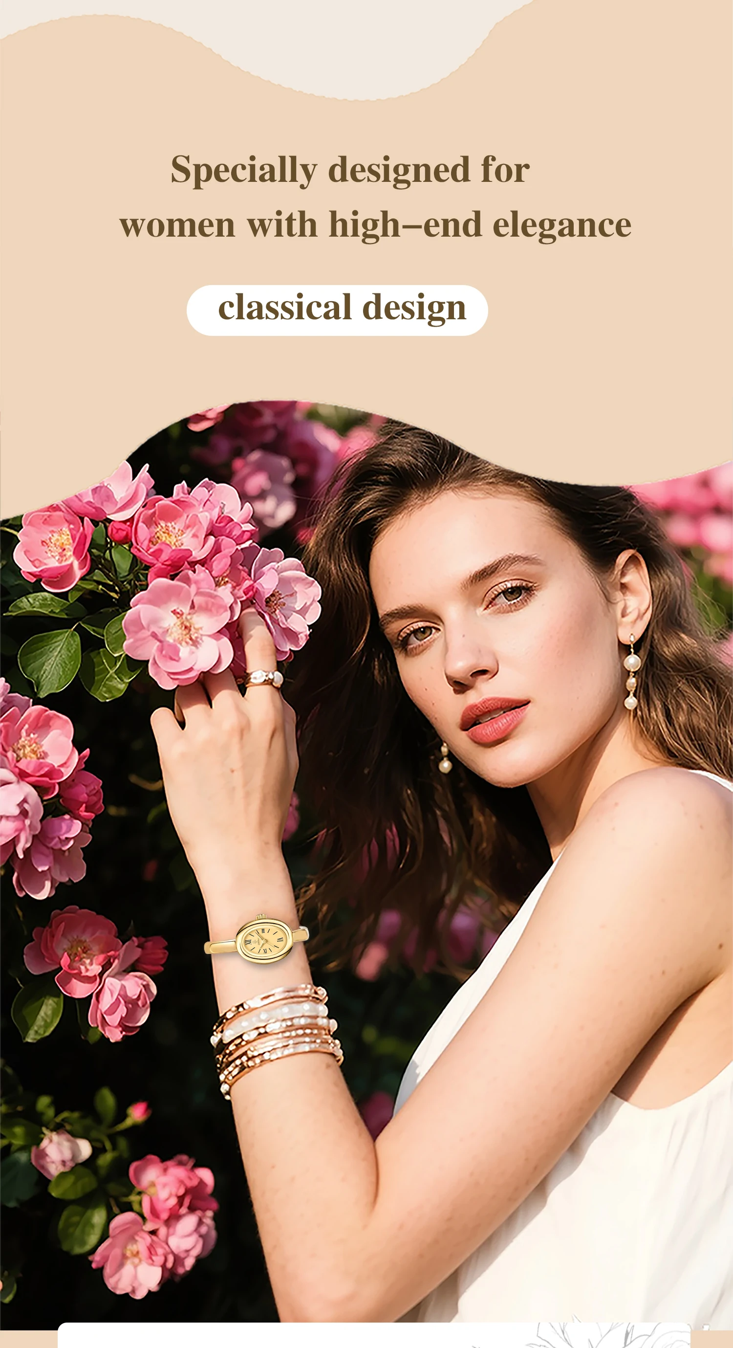 Luxuriöse wasserdichte Quarz-Armbanduhr der Marke YaLaLuSi mit minimalistischem Design, inklusive Geschenkbox – perfektes Geschenk für Frauen. – Detail 5