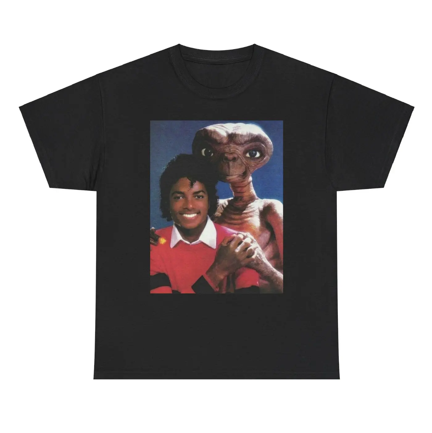 Moda vintage michael jackson e.t impressão gráfica t camisa casual 100% algodão t camisas 90s retro unisex t camisa fãs de música presente