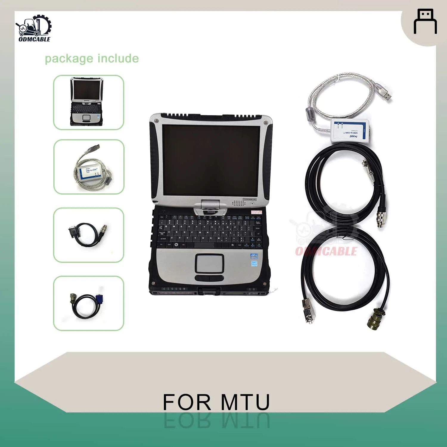 2.7 FOR MTU DIASYS DIAGNOSTIC SOFTWARE USB TO CAN WITH MDEC ADEC CABLE COMPACT IXXAT DIESEL ENGINE TRUCK DIAGNOSTIC TOOL+ Cf19