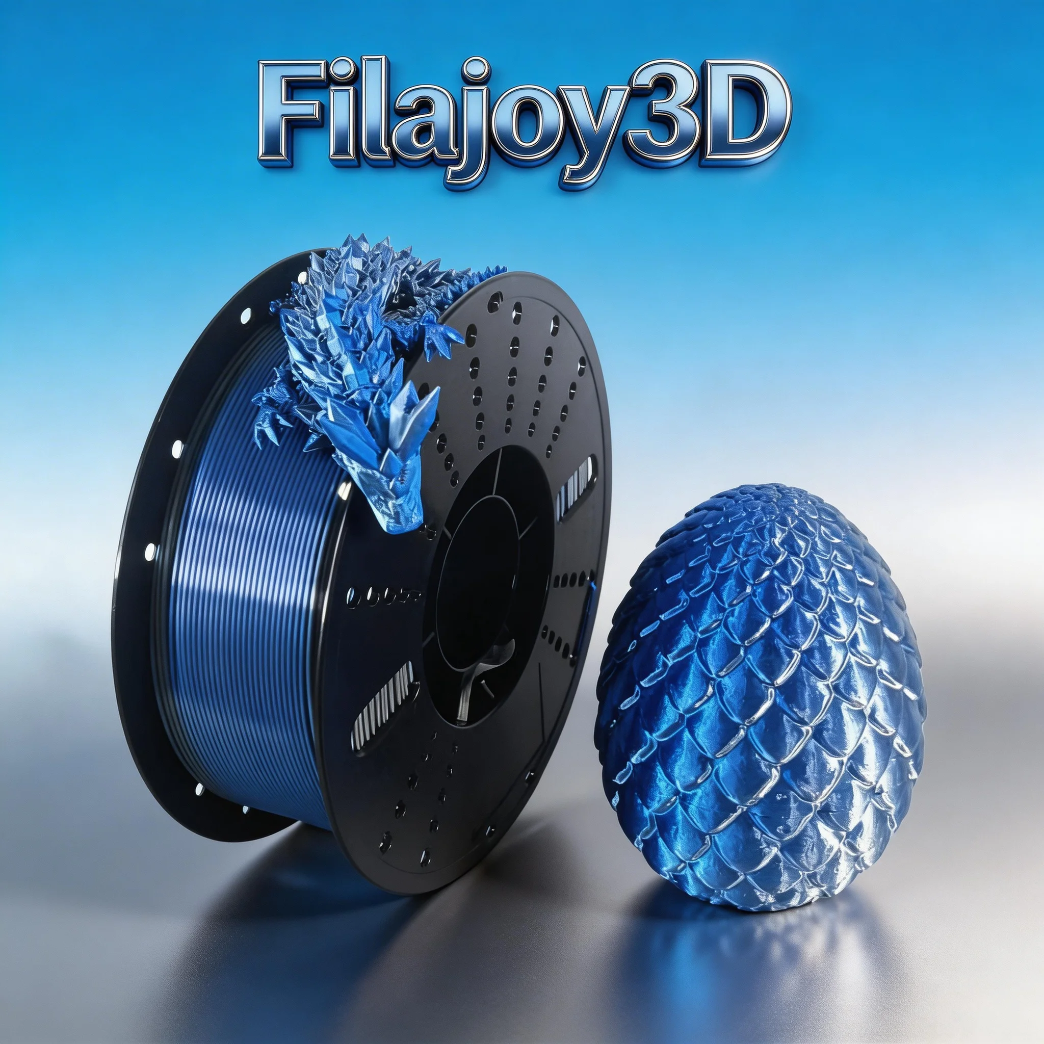 

Шелковая PLA-нить 1.75 мм, двухцветная сине-серебристая, 1 кг, блестящая нить для 3D-принтера, точность размеров +/- 0.05 мм.