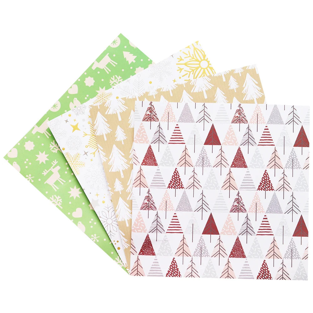 Creative Path Winter Christmas 12 Zoll Scrapbooking-Papiere mit Goldfoliendesign, dekoratives Journaling-Hintergrundpapier zum Basteln – Detail 4