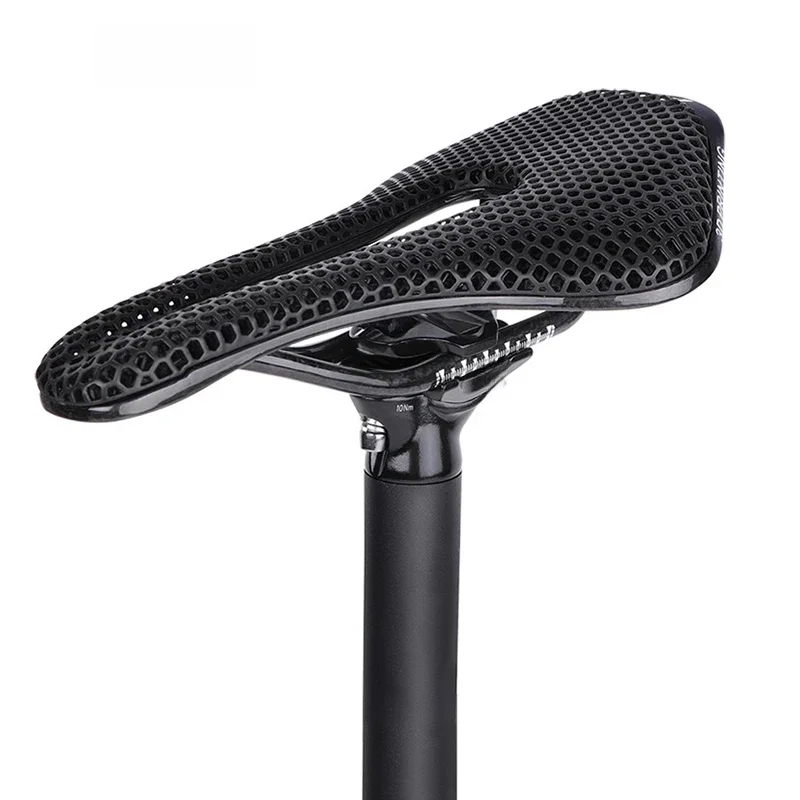 AliExpress ZEIUS Carbon/Nylon Fiber 3D Printed Bicycle Saddle Ultralight Hollow Breathable Comfortable MTB Road