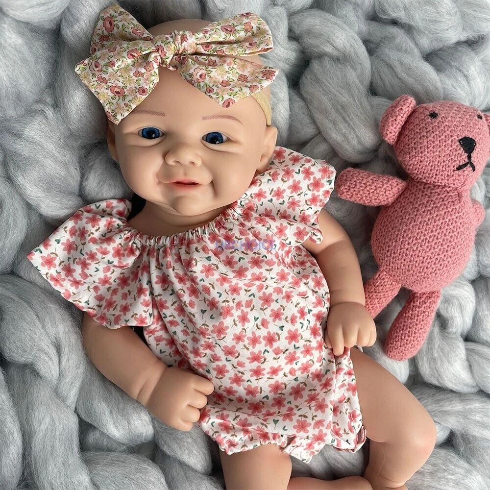 

17-дюймовая ручная роспись, силиконовая кукла реборн, докторская кукла для новорожденных девочек для детской комнаты, обучающие праздничные подарки и художественные коллекции