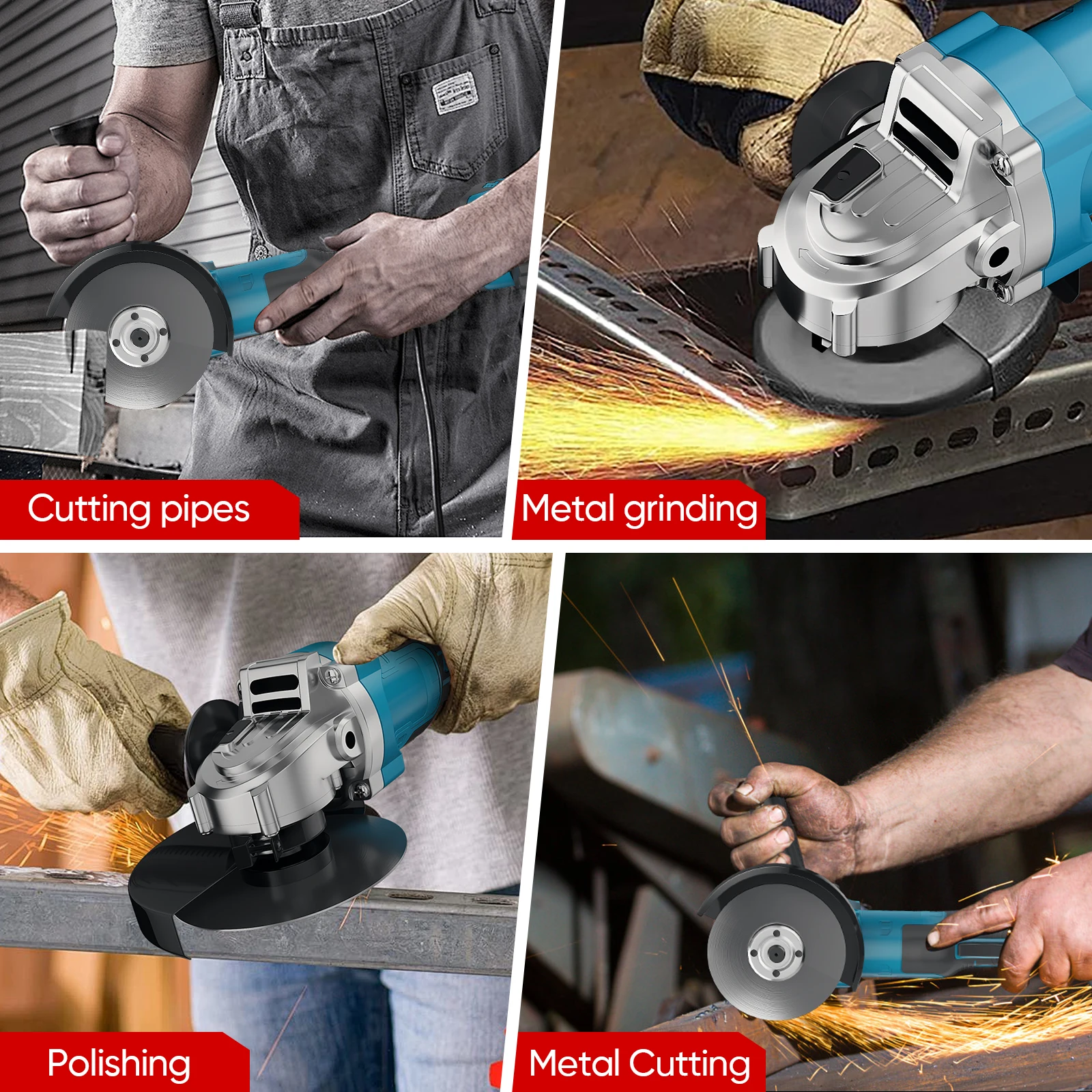 125mm Elektrische Bürstenlosen Winkel Grinder 3 Gänge Holzbearbeitung Polierer Cutter Maschine Power Tool Für Makita Batterie Pin – Detail 8
