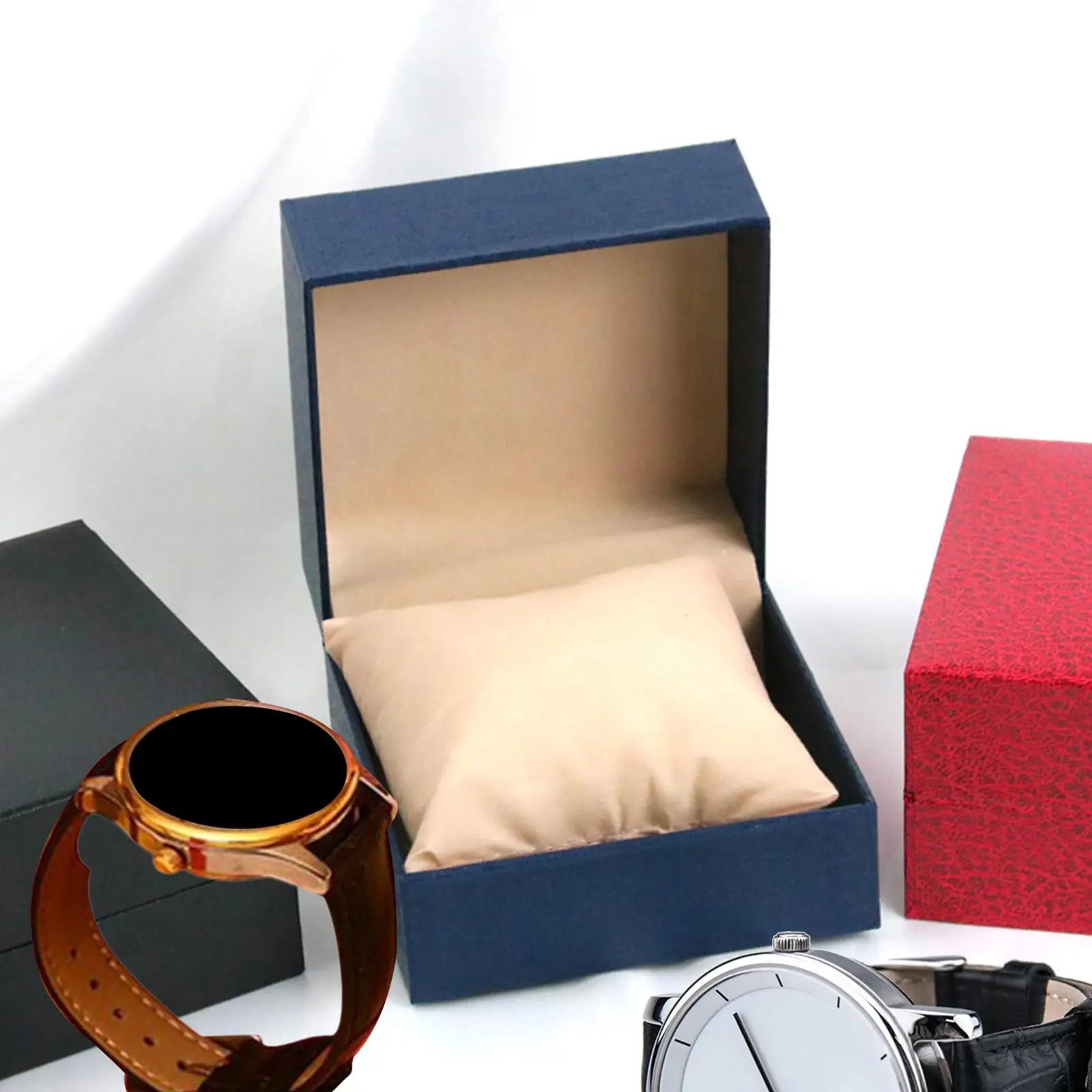 

Подарочная коробка для одиночных часов с мягкой подушкой, твердый футляр для хранения из АБС-пластика для мужчин и женщин, портативная коробка для коллекционирования Rolex