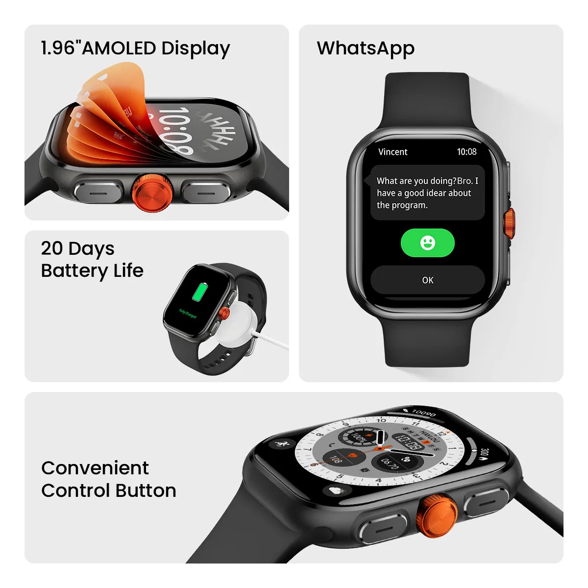 HAYLOU Velo Smartwatch with 1.96