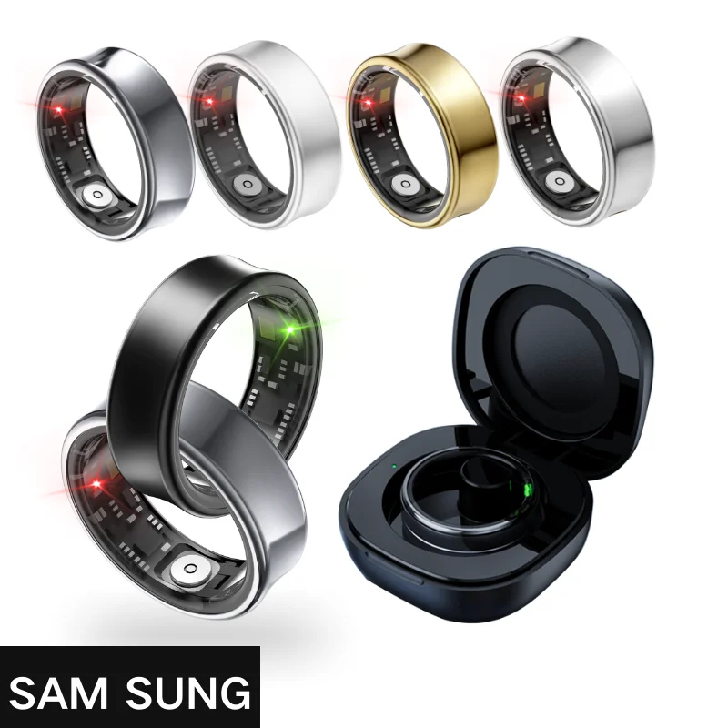 Anillo Inteligente Fitness Tracker Smart Ring Waterproof For Android Exercise Rings Heart Rate Oxygen Temperature Detection