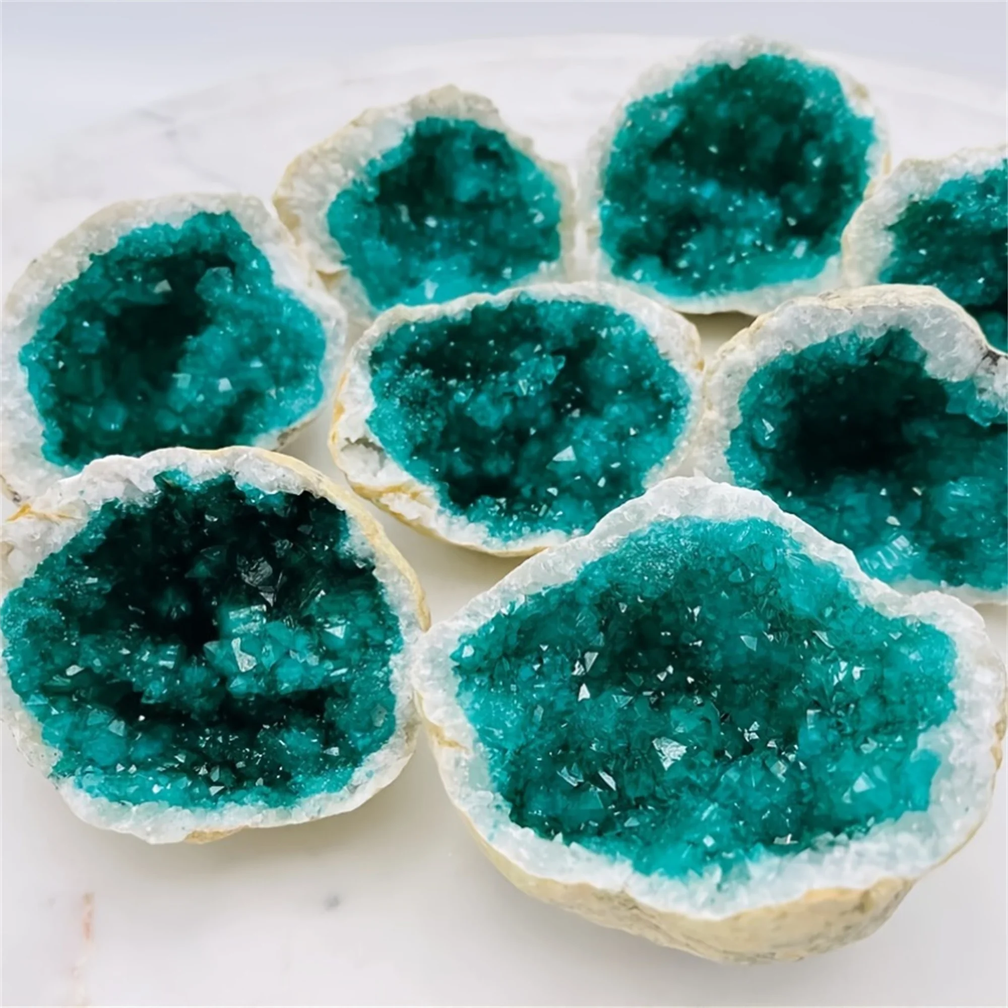 1pc Unique Crystal Geode Specimen, Gemology & Mineralogy Educational Sample, Unique Crystal Gift for Collectors