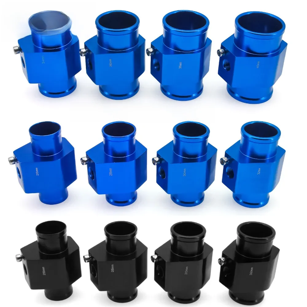 Jauge de température d'eau 26 28 30 32 34 36 38 40mm, Joint de température du radiateur, capteur de tuyau, adaptateur de tuyau en aluminium pour jauges de voiture et de camion