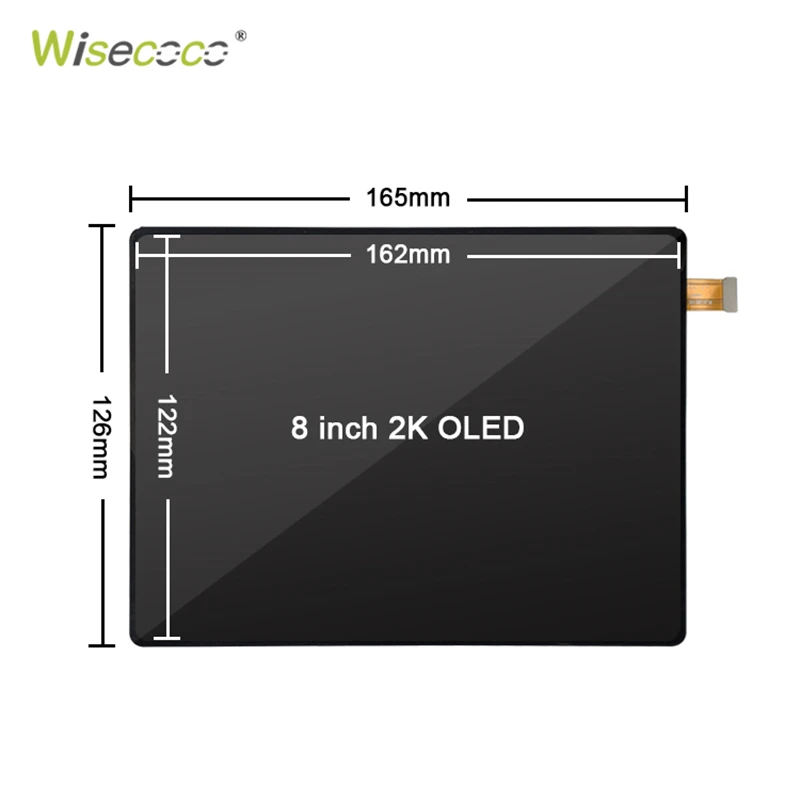 Imagem -02 - Oled Ips Display para Raspberry pi Wisecoco 2k Screen Ips Display 2480x1860 Displays para pc Laptop Ps4 Xbox tv Box 8