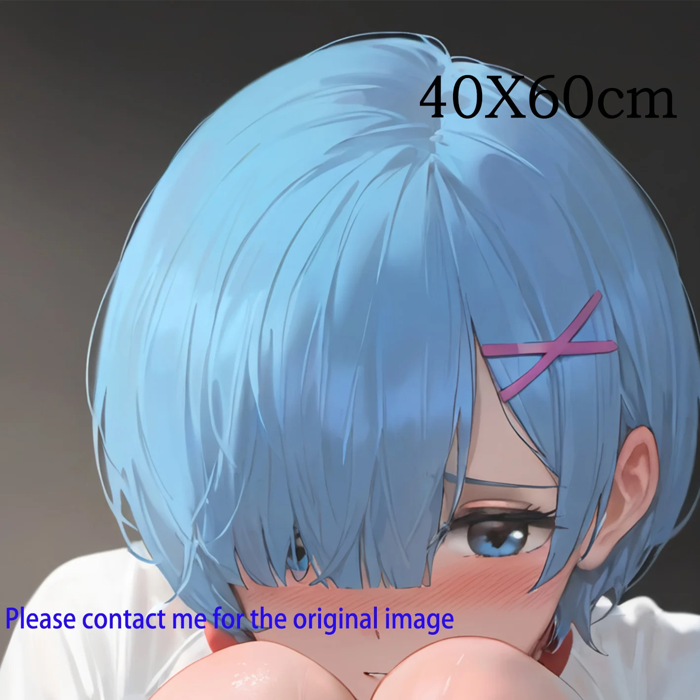 Dakimakura Anime Re ZERO Rem Pillow Cover Sofa Cushion Double-side Print Throw Pillow Case 40X60cm