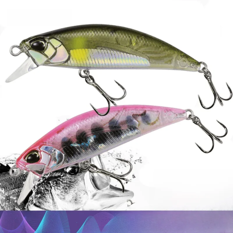 Mini schwimmende Elritze Wobbler Angel köder 5cm 4,5g Forelle Kunst plastik Hart köder Jerkbait