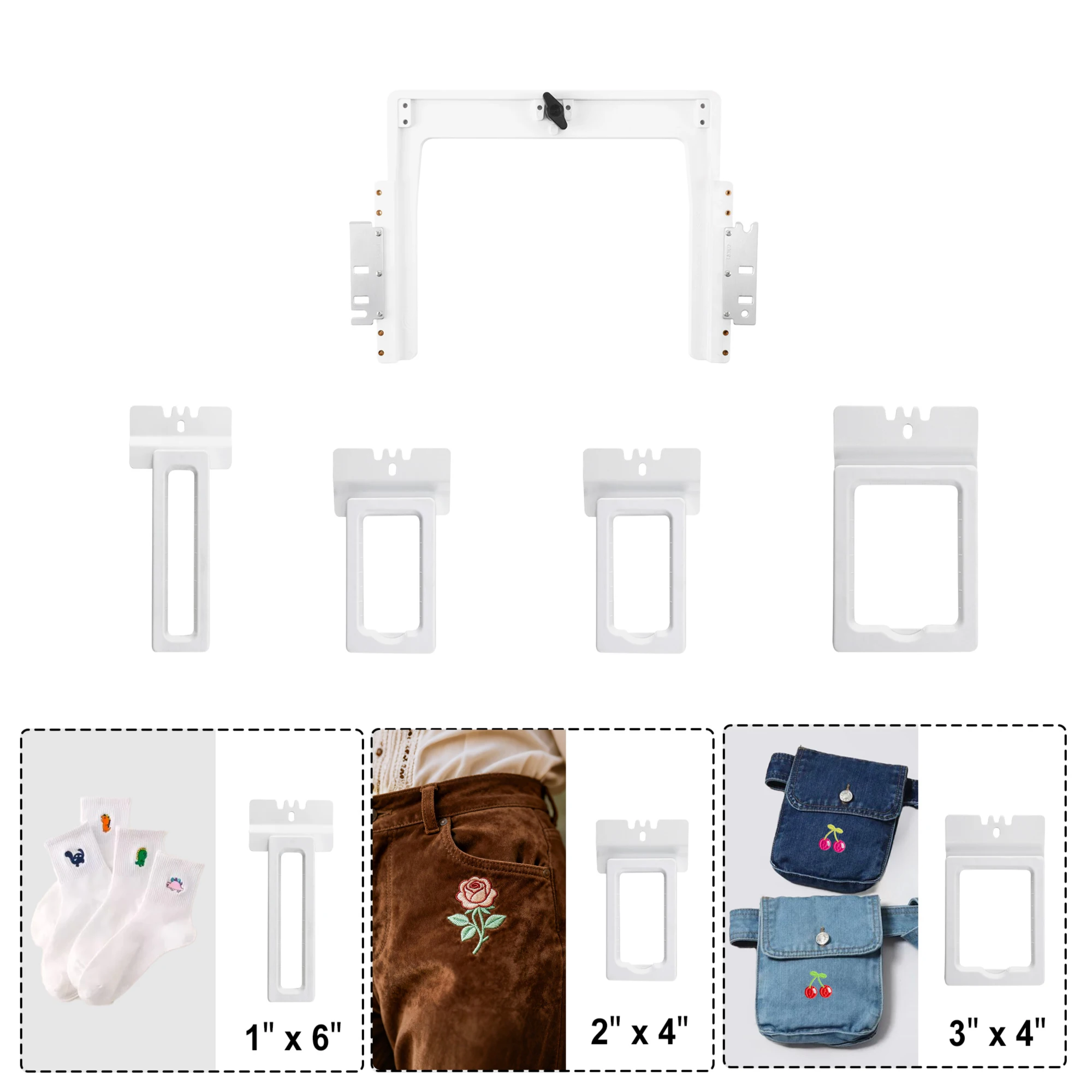 

4/6/8in1 Magnetic Embroidery Hoops Kit For MAYA TCL1201/TCQ-1501/DTX-1501/MT-1201/DT-1502/TH-1206 etc Embroidery Machines