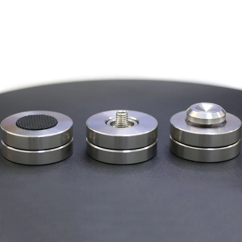 4 sztuk/8 sztuk HIFI XSSH Audio audiofilski głośnik CD stojak na wzmacniacz ALUMINIUM stal nierdzewna izolacja STOPKA Spike Shock podkładka tłumiąca — zdjęcie produktu 7