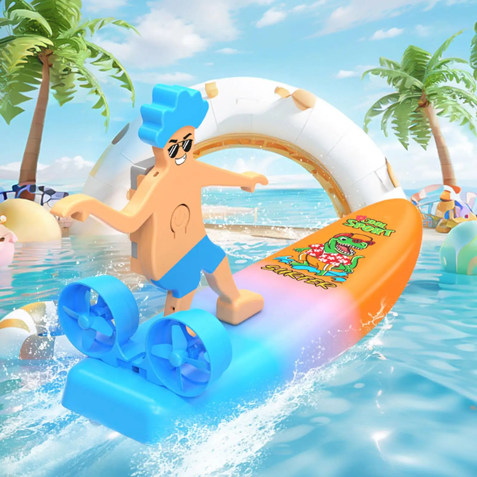 Bateau RC, jouet de jeu d'eau Rechargeable, bateaux électriques étanches, cadeau pour enfants