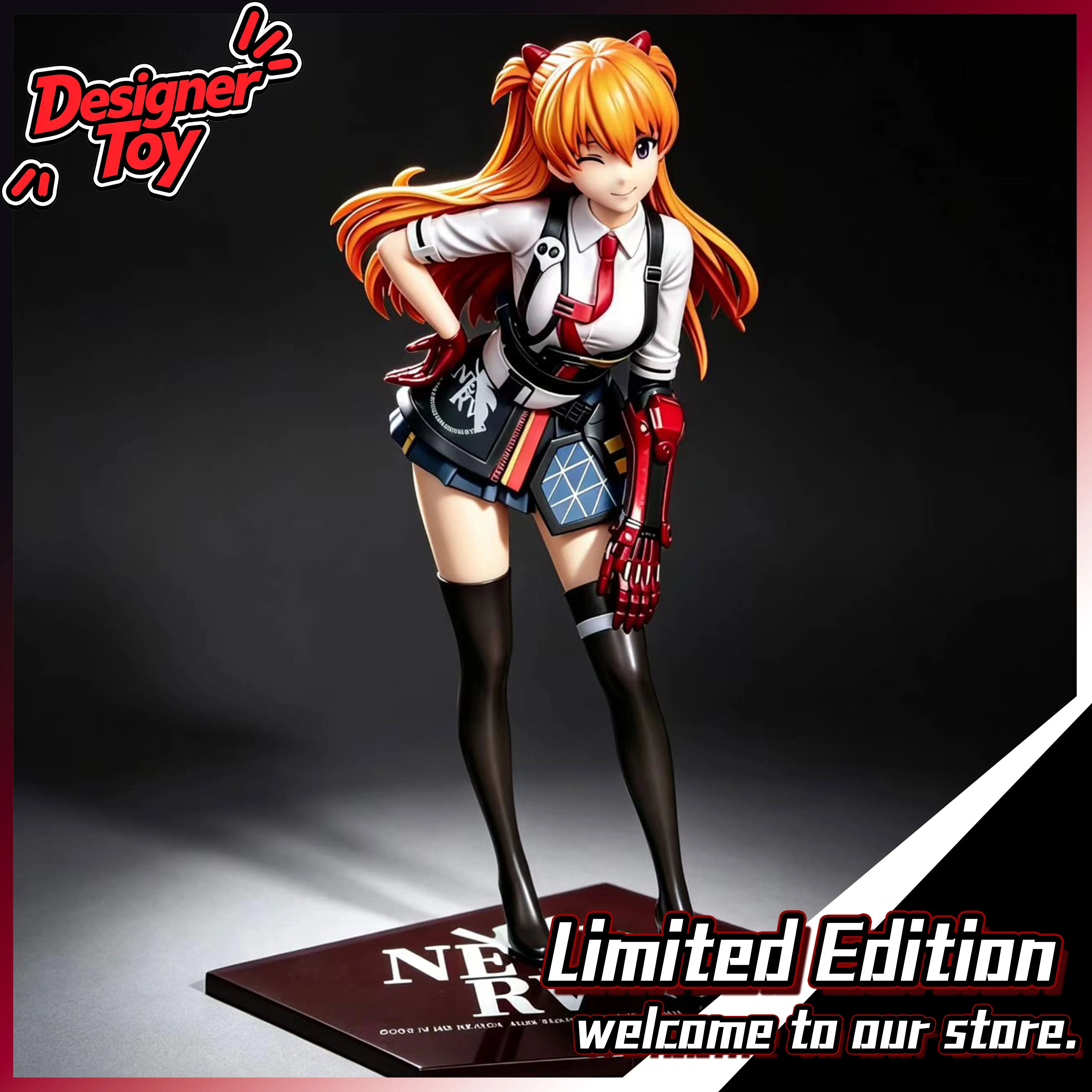 Mechanical Hand Ver. Asuka Langley Anime Game Peripheral Figure, Desktop Ornament, Bestselling Toy Gift