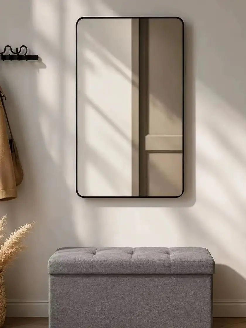 Faltbare Sitzbank mit Stauraum 76 × 38 × 38 cm, Gepolsterte Sitztruhe 80 L bis 150 kg, Dunkelgraue Aufbewahrungsbank aus Leinen für Flur Schlafzimmer Wohnzimmer