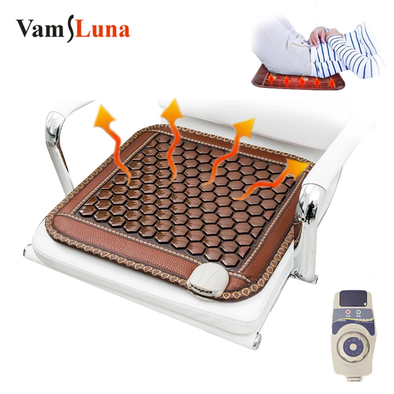 

Jade Mattress Tourmaline Heating Therapy Cushion Far-Infrared Constant Temperature Electric Heatd Jade Mat Relieve Fatigue