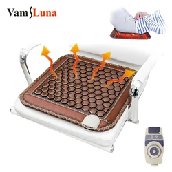 Jade Mattress Tourmaline Heating Therapy Cushion Far-Infrared Constant Temperature Electric Heatd Jade Mat Relieve Fatigue