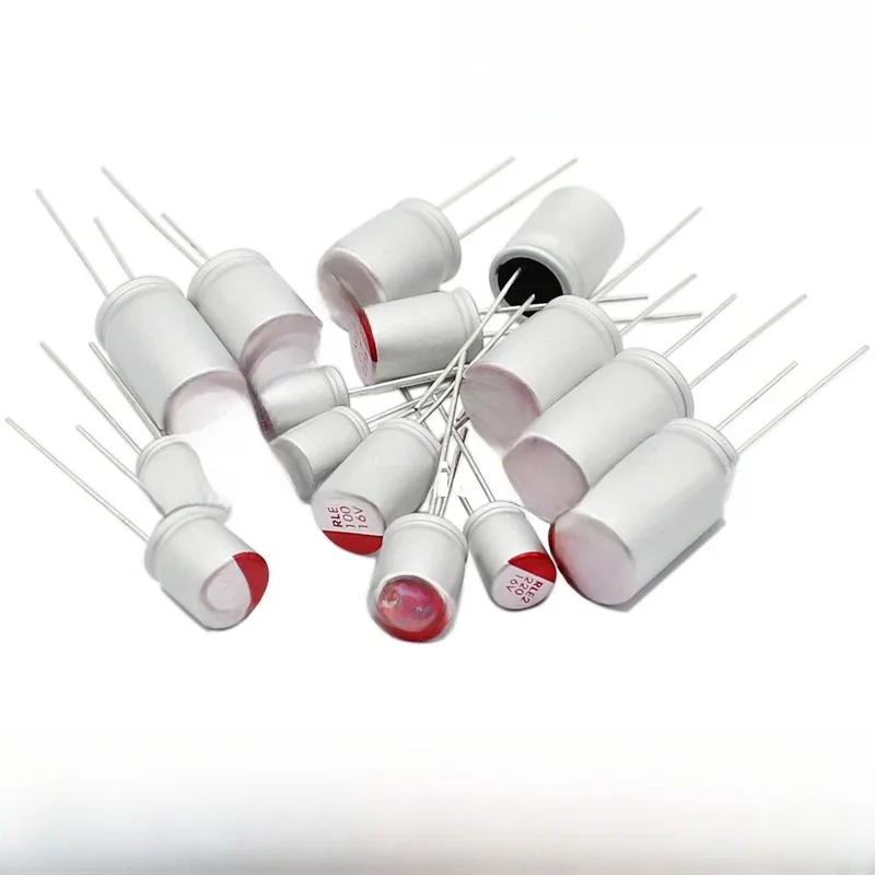 Puzzles à semi-conducteurs, DIP 6.3v, 10v, 16v, 25v, 35v, 50V, 63V, 100V, 100uf, 220uf, 330uf, 470 uf, 560uf, 680uf, 820uf, 10000uf, 10 pièces 2200uf