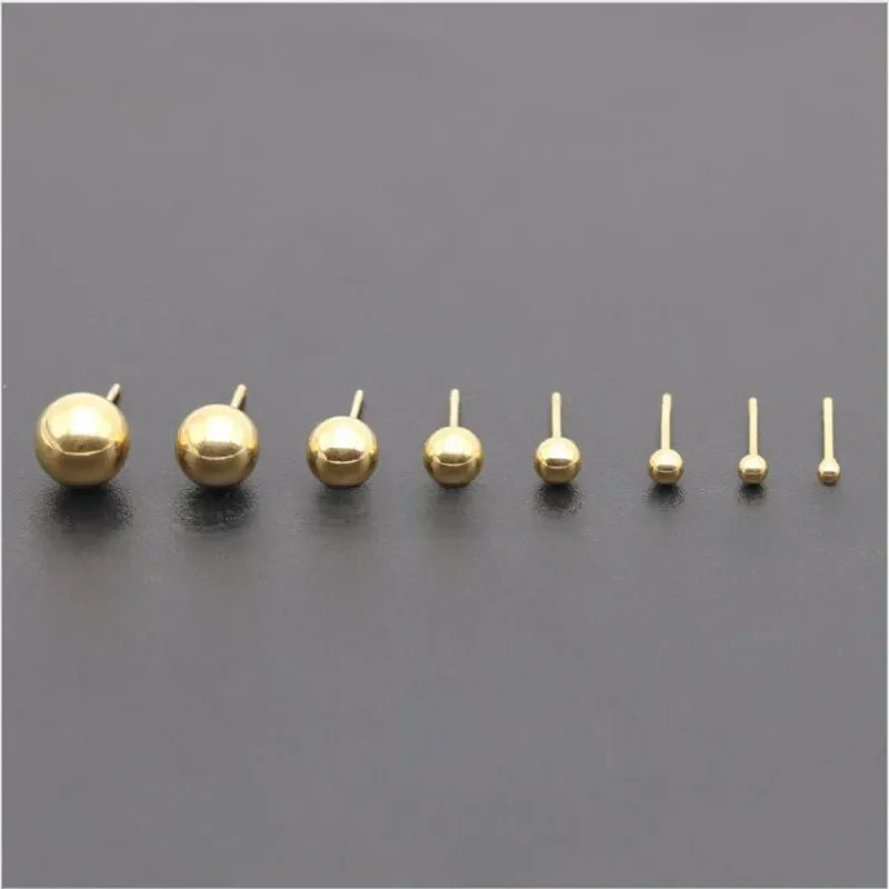 Petites boucles d'oreilles rondes en titane PE08, boucle d'oreille en acier inoxydable, placage IP, sans décoloration, sans allergie, Ik2 mm à 8mm