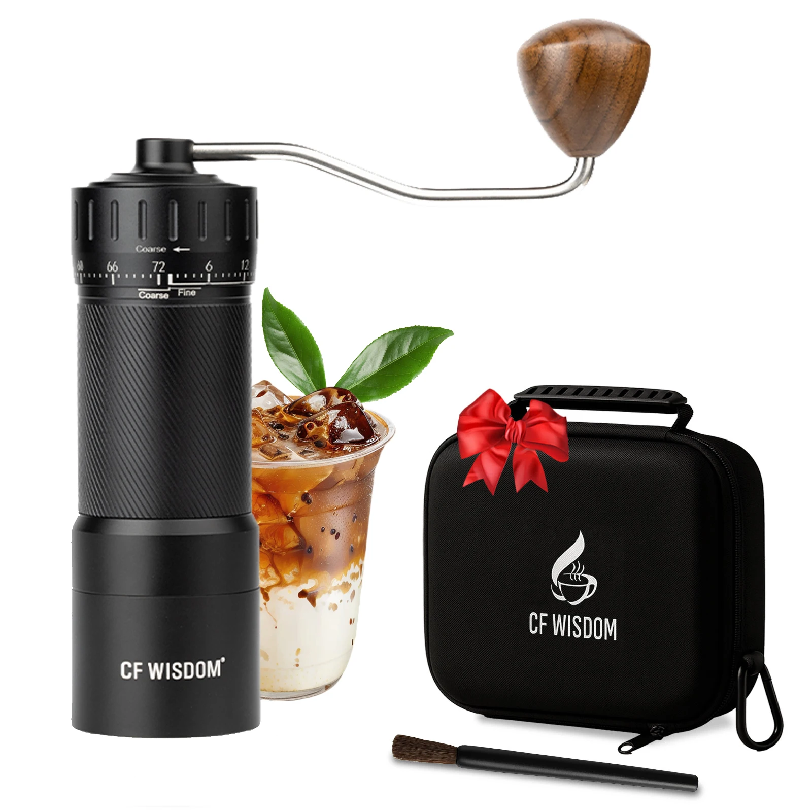 

Coffee Grinder Portable Coffee Bean Grinder Manual Coffee Grinder Gift Set for Thanksgiving Halloween Christmas Birthday