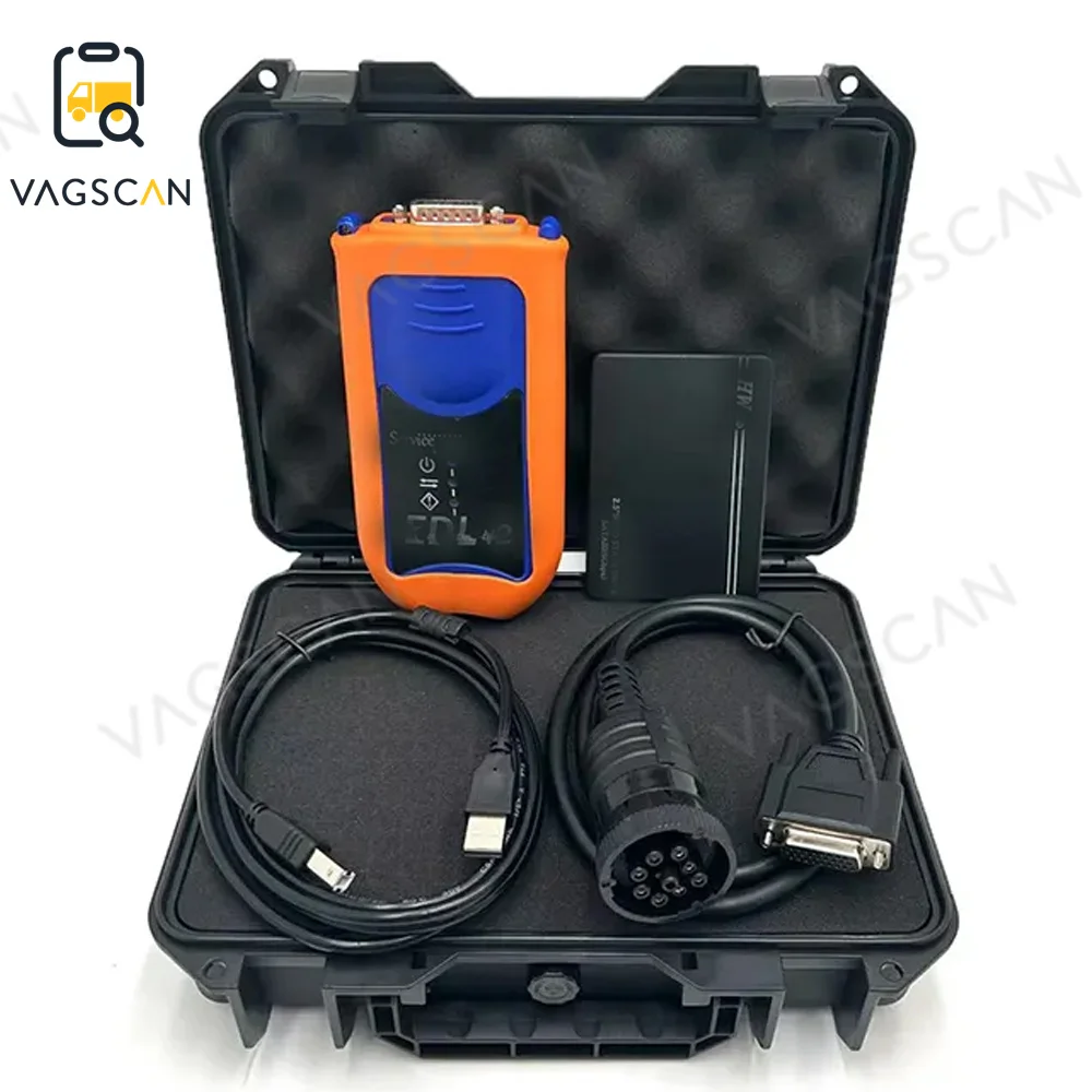 for EDL V2 Diagnostic tool ElectronicData Link service interface Truck Diagnostic Kit JD V2 Driver diagnostic scanner+Cf19laptop