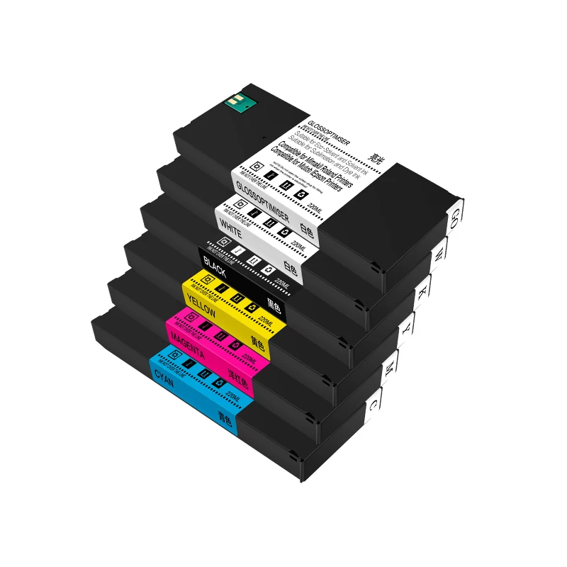ECO UV Ink Cartridge Full With 220ML UV Ink For Roland LEF-300 LEF-20 LEF-12 LEJ-640 LEC-540 LEC-330 With Chip