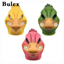 Bulex Halloween Masquerade Latex Funny Angry Duck Costume Party Cosplay Animal Decorative Mask Party Cosplay Props Nice Gift