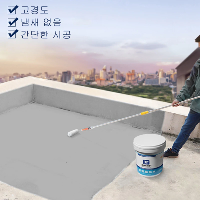 Transparent waterproof glue applied water-based urethane roof waterproof transparent outer wall waterproof cold and heat waterproof coating tile gap