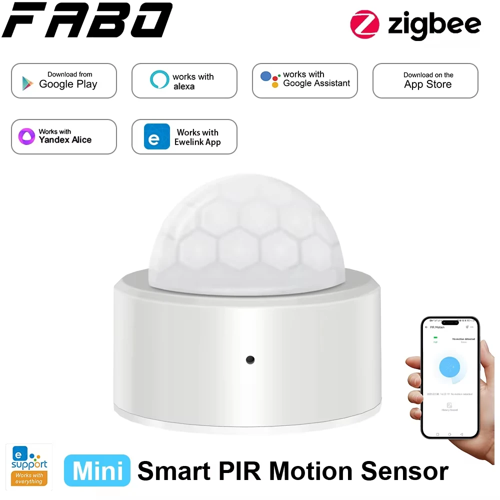 EWelink Zigbee With/No A Stand Pir Motion Sensor Movement Human Body Infrared Detector Security Alarm Sensor Works With APP