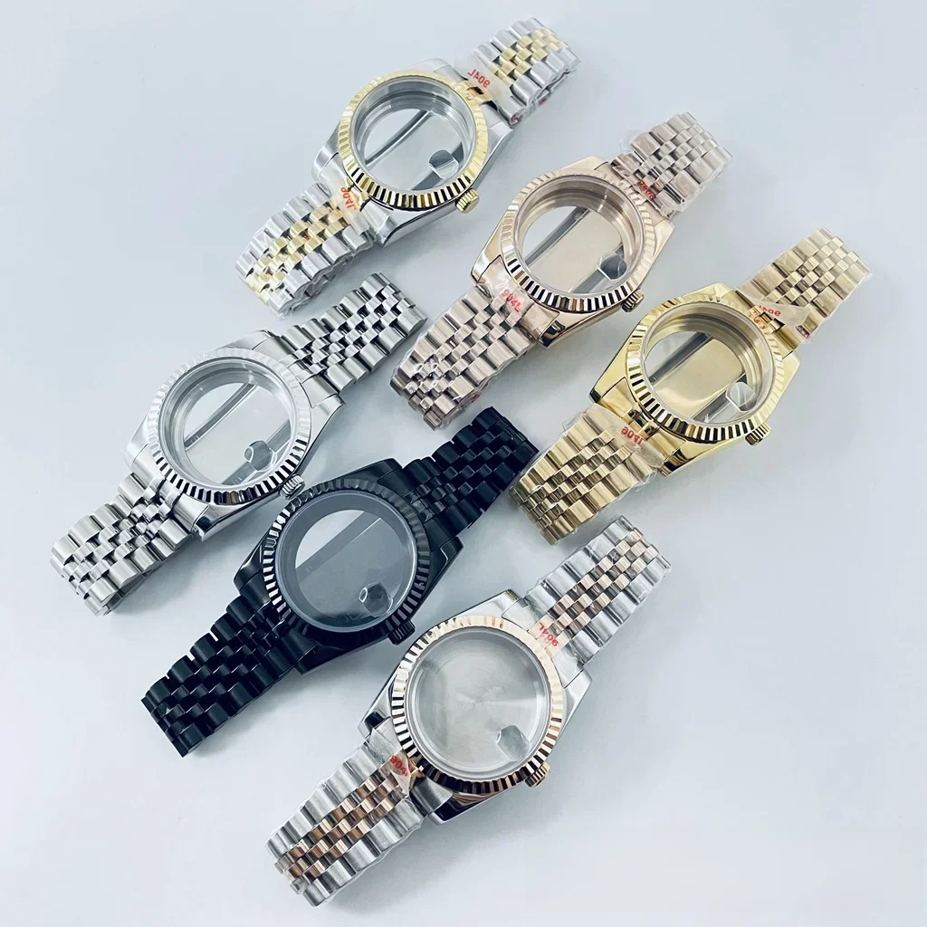 36mm 40mm srebrny czarny złoty różowo-złoty NH34 NH35 NH36 NH38 NH39 NH70 NH72 ETA2824 PT5000 koperta zegarka Top wodoodporny szafirowy Crysta — zdjęcie 2