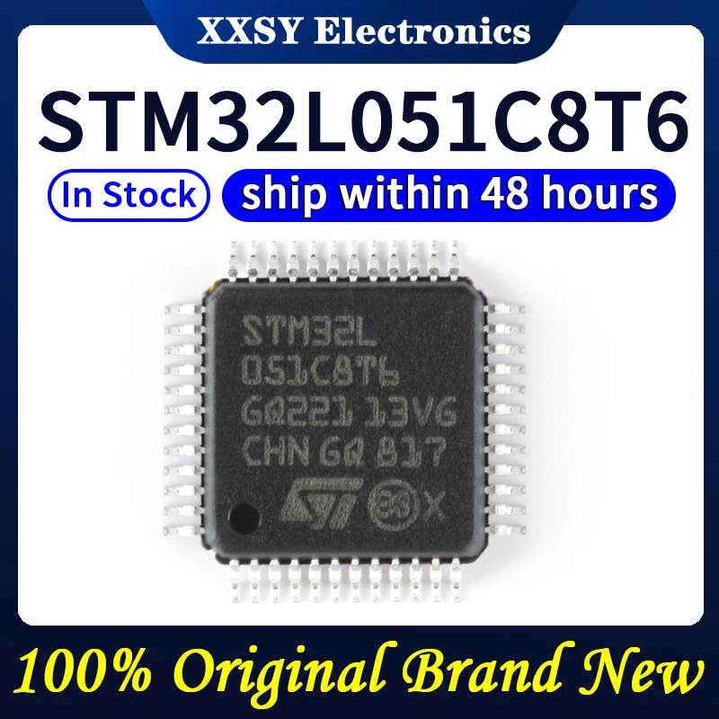 STM32L051C8T6 STM32L051R8T6 STM32L051K8U6 STM32L051K8T6 STM32L051K6U6 STM32L051K8U7 STM32L051K8U3 STM32L051C8T7 original, novo,